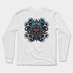 Lion and flowers Long Sleeve T-Shirt